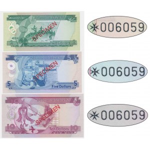 Šalamúnove ostrovy, 2-10 USD (1977-81) - MODEL (3 ks).