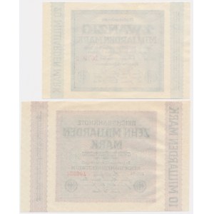 Germany, 10-20 Billion Mark 1923 (2 pcs.)