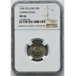 20 pennies 1949 Miedzionikiel - NGC MS66