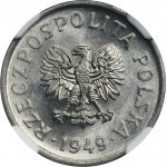 20 pennies 1949 Aluminum - NGC MS66