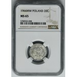 20 pennies 1966 - NGC MS65