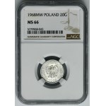 20 pennies 1968 - NGC MS66
