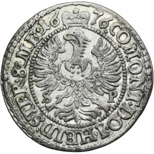 Slezsko, knížectví Olešnické, Sylvius Frederick, 3 Krajcary Olesnica 1676 SP - NIENOTATED
