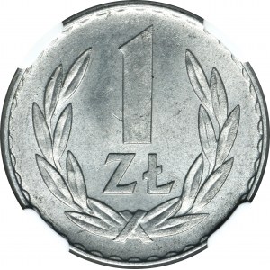 1 złoty 1957 - NGC MS65 - NAJRZADSZY ROCZNIK