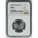 2 złote 1958 Jagody - NGC MS65