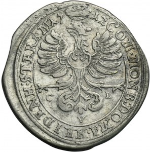 Silesia, Duchy of Oels, Karl Friedrich, 6 Kreuzer Oels 1712 CVL