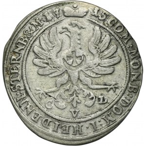 Silesia, Duchy of Oels, Karl Friedrich, 6 Kreuzer Oels 1715 CVL