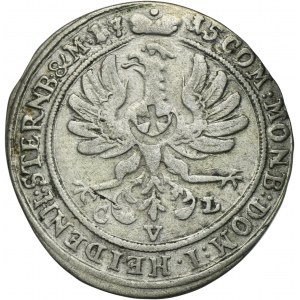 Sliezsko, vojvodstvo Oleśnica, Karol Fryderyk Oleśnicki, 6 Krajcarów Oleśnica 1715 CVL