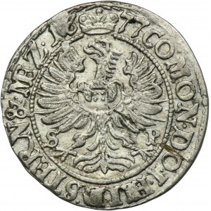 Silesia, Duchy of Oels, Silvius II Friedrich, 3 Kreuzer Oels 1677