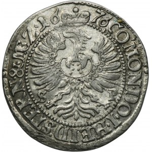 Silesia, Duchy of Oels, Silvius II Friedrich, 3 Kreuzer Oels 1676 SP