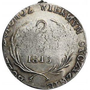 Obliehanie Zamošču, 2 zlaté 1813 - RARE, obrátený N
