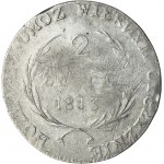 Siege of Zamosc, 2 zloty 1813 - RARE