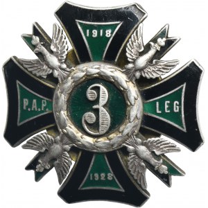 Commemorative badge of the 3rd Light Artillery Regiment of the Legions from Zamość - RARE