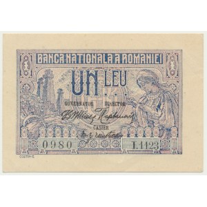 Romania, 1 Lei 1915