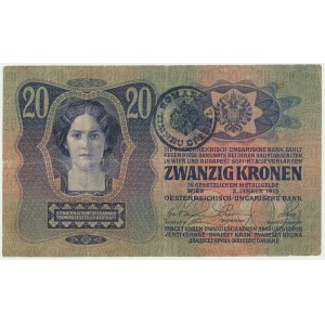 Rumunsko, Bukovina, 20 korun 1913 (1919)