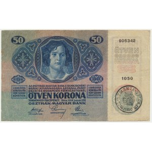 Rumunsko, Sedmihradsko a Banát, 50 korun 1914 (1919)