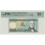 Lithuania, 100 Litu 1991 - AH 0000008 - PMG 65 EPQ - low serial number