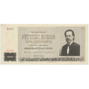 Československo, 5 000 korun 1945
