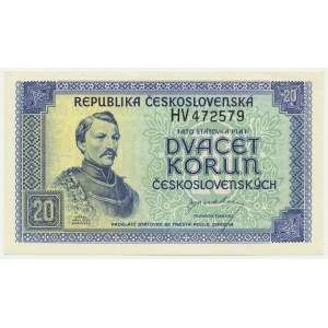 Czechoslovakia, 20 Korun (1945)