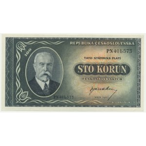 Czechoslovakia, 100 Korun (1945)