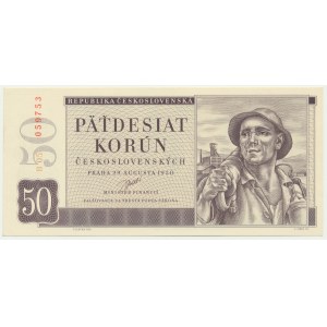Tschechoslowakei, 50 Kronen 1950
