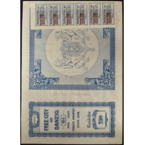 Danzig, Tobacco Monopoly, £50 1927, Danziger Besitz