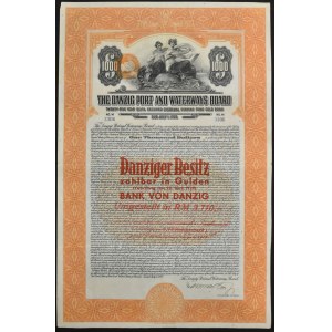 Gdańsk, The Danzig Port and Waterways Board, $ 1.000 1927, Danziger Besitz - RZADKA