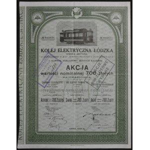 Kolej Elektryczna Łódzka S.A., 700 1926 PLN