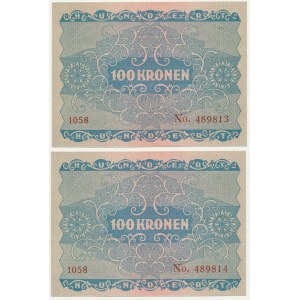 Austria, 100 Kronen 1922 - next numbers (2 pcs.)