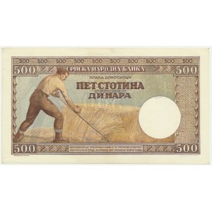 Serbia, 500 Dinara 1942