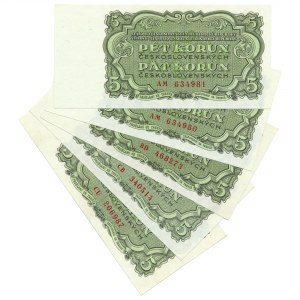 Czechoslovakia, 5 Korun 1961 (5 pcs.)