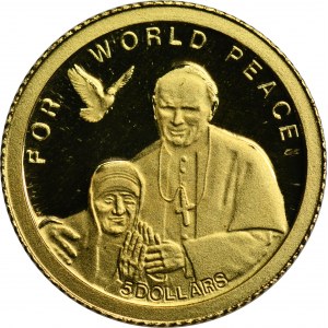 Solomon Islands, Elizabeth II, 5 Dollar 2010 - World Peace