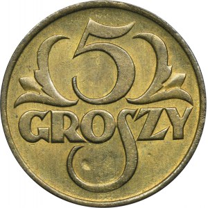 5 halierov 1923 Mosadz