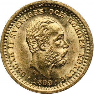 Sweden, Oscar II, 5 Kronor Stockholm 1899 EB