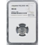 10 haléřů 1966 - NGC MS66