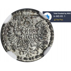 Stephen Bathory, Denarius Danzig 1581 - NGC MS65