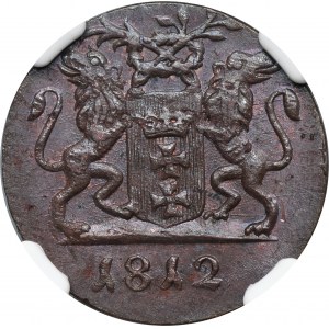 Free City of Danzig, Groschen 1812 M - NGC MS63 BN