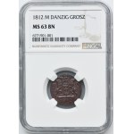 Free City of Danzig, Groschen 1812 M - NGC MS63 BN