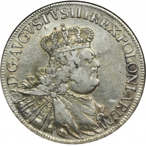Augustus III of Poland, Thaler Leipzig 1755 EDC - NGC XF DETAILS
