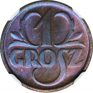 1 grosz 1935 - NGC MS66 BN