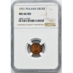 1 penny 1931 - NGC MS66 RD