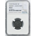 Kingdom of Poland, 10 pfennig 1917 - NGC MS63