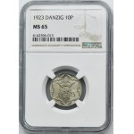 Freie Stadt Danzig, 10 fenig 1923 - NGC MS65