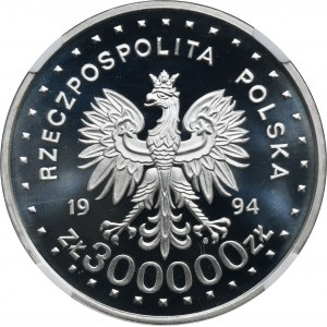 300 000 zlotých 1994 50. výročí Varšavského povstání - NGC PF69 ULTRA CAMEO