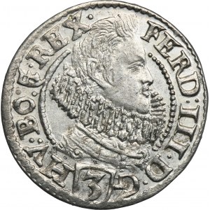 Silesia, Habsburg rule, Ferdinand III, 3 Kreuzer Glatz 1630 PH