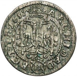 Slezsko, Habsburkové, Ferdinand III, 3 Krajcary Kłodzko 1637 HR