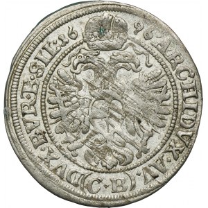 Slezsko, Habsburkové, Leopold I., 3 Krajcary Brzeg 1696 CB - NEZNÁMÝ