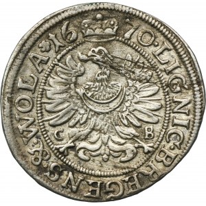 Silesia, Duchy of Liegnitz-Brieg-Wohlau, Christian, 3 Kreuzer Brieg 1670 CB - UNLISTED