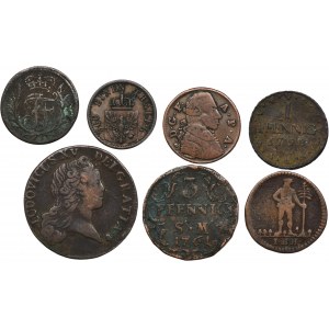 Sada, Francie a Německo, Smíšené mince (7 kusů)