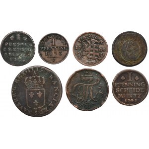 Sada, Francie a Německo, Smíšené mince (7 kusů)